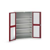Bott Verso Systeemkast | 1300x550x2000mm | 4 Legborden | 2 Raamdeuren | RAL 3004 - 16926663.24