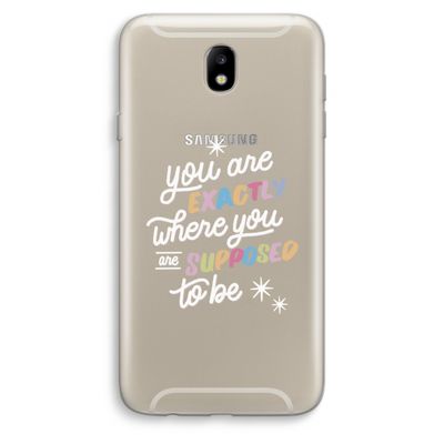 Right Place: Samsung Galaxy J7 (2017) Transparant Hoesje