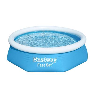 Bestway Opblaasbaar Zwembad Volwassen Ring met Filter 244x61 cm Tuin 57450