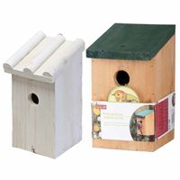 Nestkastjes/vogelshuisjes set van 2x stuks voor tuinvogels Nestkastjes/vogelshuisjes set van 2x stuks voor tuinvogels