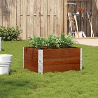 VidaXL Plantenbak 80x60 cm massief grenenhout bruin