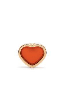 Chopard puce d'oreille My Happy Heart en or rose 18ct sertie de cornaline