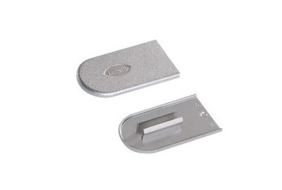 Lamello cabineo afdekkappen zilver (100st)