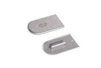 Lamello cabineo afdekkappen zilver (100st)