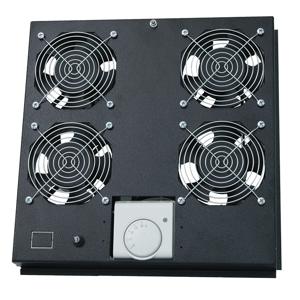 LogiLink FAS122B 19 inch 4 x Ventilator voor patchkast Zwart