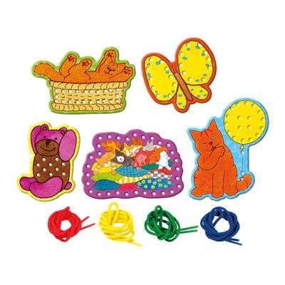 Bambolino Toys Rijgkaarten set dikkie dik
