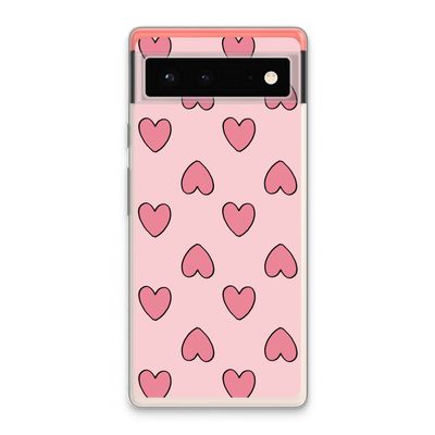 Ondersteboven verliefd: Google Pixel 6 Transparant Hoesje
