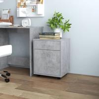 Rolkast 45x38x54 cm bewerkt hout betongrijs