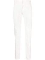 DONDUP pantalon en coton stretch à coupe fuselée - Blanc