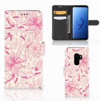 Samsung Galaxy S9 Plus Hoesje Pink Flowers - thumbnail