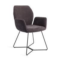 Jesper Home Eetkamerstoel 'Misaki' Beehive Black, kleur Almost Black