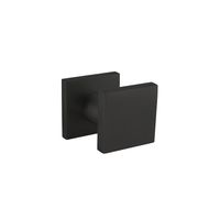 Intersteel Voordeurknop vierkant 60x60mm éénzijdige montage - aluminium/zwart