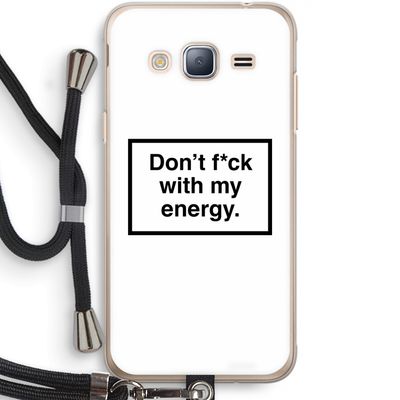 My energy: Samsung Galaxy J3 (2016) Transparant Hoesje met koord
