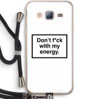 My energy: Samsung Galaxy J3 (2016) Transparant Hoesje met koord