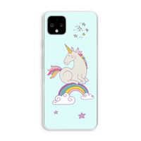 Regenboog eenhoorn: Pixel 4 XL Transparant Hoesje