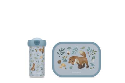 s2-delige Mepal lunchset campus forest friends lunchbox + schoolbeker