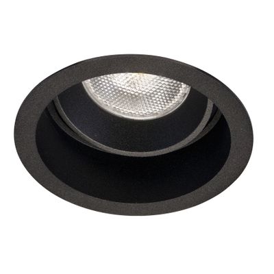 BR0004 LED-inbouwarmatuur Rond kantelbaar verdiept GU10-fitting Zwart