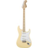 Fender Made in Japan Yngwie Malmsteen Stratocaster MN Vintage White elektrische gitaar met gigbag - thumbnail