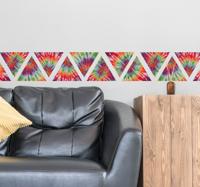 Muurstickers woonkamer Kleurrijke driehoekjes Muurstickers woonkamer Kleurrijke driehoekjes
