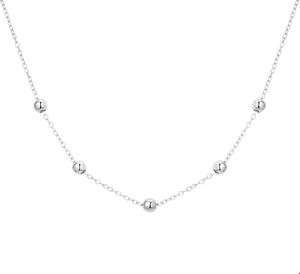 Ketting Bolletjes zilver 1,2 mm x 40-42-44 cm