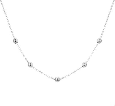Ketting Bolletjes zilver 1,2 mm x 40-42-44 cm