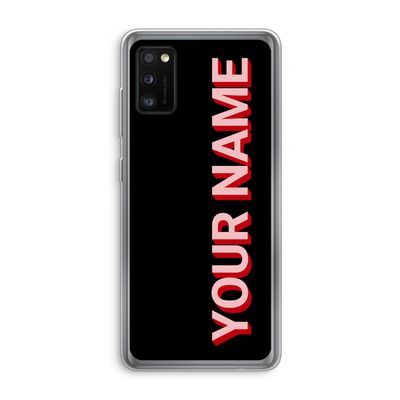 Namecase: Samsung Galaxy A41 Transparant Hoesje