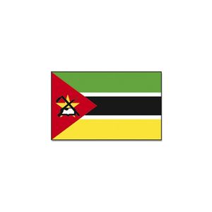 Landen thema vlag Mozambique 90 x 150 cm feestversiering