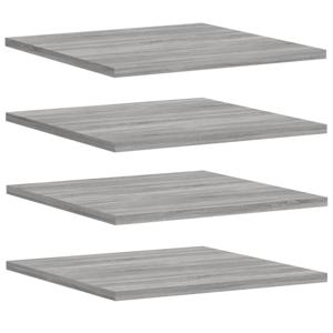 vidaXL Wandschappen 4 st 40x50x1,5 cm bewerkt hout grijs sonoma eiken