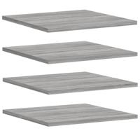 vidaXL Wandschappen 4 st 40x50x1,5 cm bewerkt hout grijs sonoma eiken