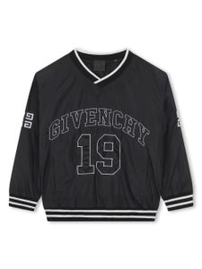 Givenchy Kids sweat à logo brodé - Noir