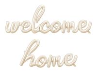 Welcome Home Folieballon Cappuccino (258cm)