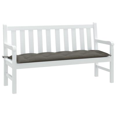 VidaXL Tuinbankkussen 150x50x7 cm stof gemêleerd donkergrijs