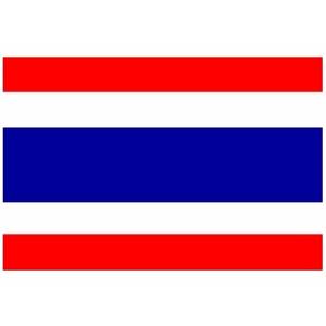 Vlag van Thailand - 60 x 90 cm - klein formaat - landen vlaggen - polyester - met ophangringen