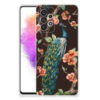Samsung Galaxy A73 5G | TPU Hoesje | Pauw met Bloemen