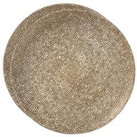 Set van 2x stuks inge christmas kaarsbord - goud - kunststof - 33 cm - onderbord - kaarsen plateau -