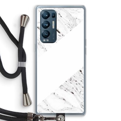 Biggest stripe: Oppo Find X3 Neo Transparant Hoesje met koord
