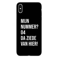 Da ziede van hier - Zwart: iPhone XS Max Tough Case