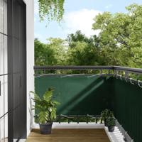 Balkonscherm 75x700 cm 100% oxford polyester donkergroen