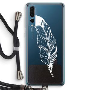 Pluim: Huawei P20 Pro Transparant Hoesje met koord