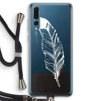 Pluim: Huawei P20 Pro Transparant Hoesje met koord