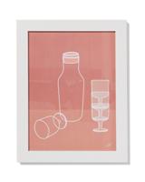 HEMA Fotolijst 15x20cm wit hout wit (wit)