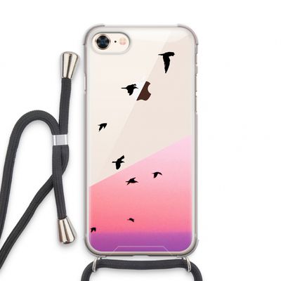 Fly away: iPhone 8 Transparant Hoesje met koord