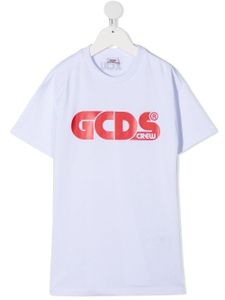 Gcds Kids robe à manches courtes - Blanc