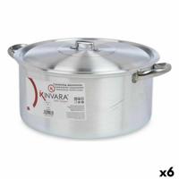 Kookpot met Deksel Kinvara 100010 100010 Zilverkleurig 10 L 40 x 18 x 32 cm 40 x 18 x 32,3 cm (6 Stuks)