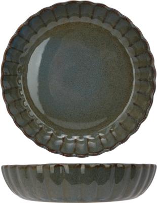 Cosy & Trendy Diepe Borden / Pastaborden - Astera Ocean Grijs - ø 22 cm - 4 Stuks