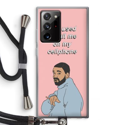Hotline bling: Samsung Galaxy Note 20 Ultra / Note 20 Ultra 5G Transparant Hoesje met koord