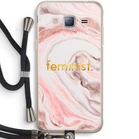 Feminist: Samsung Galaxy J3 (2016) Transparant Hoesje met koord