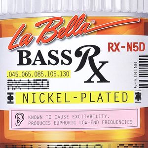 La Bella L-RX-N5D snarenset 5-snarige basgitaar