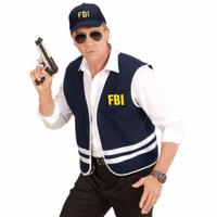Politie FBI verkleedset - 1x - zwart/wit - gilet/pet - volwassenen - Politie verkleedkleding kostuum Politie FBI verkleedset - 1x - zwart/wit - gilet/pet - volwassenen - Politie verkleedkleding kostuum