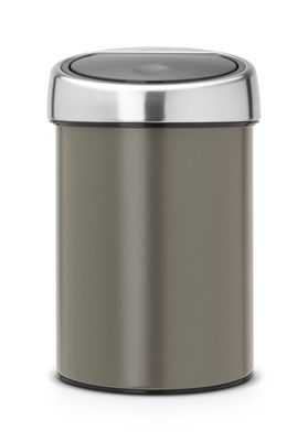 Brabantia touch bin wandafvalemmer 3 liter platinum